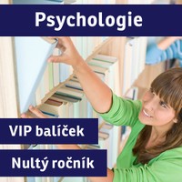 VIP BALÍČEK PSYCHOLOGIE („nultý ročník“) přípravný kurz - 2018/19
